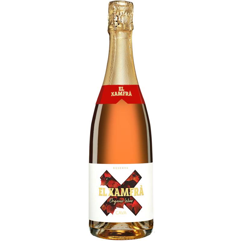 El Xamfrà Cava Rosé Reserva Brut Nature 2019  0.75L 11.5% Vol. Sehr Trocken aus Spanien von El Xamfrà