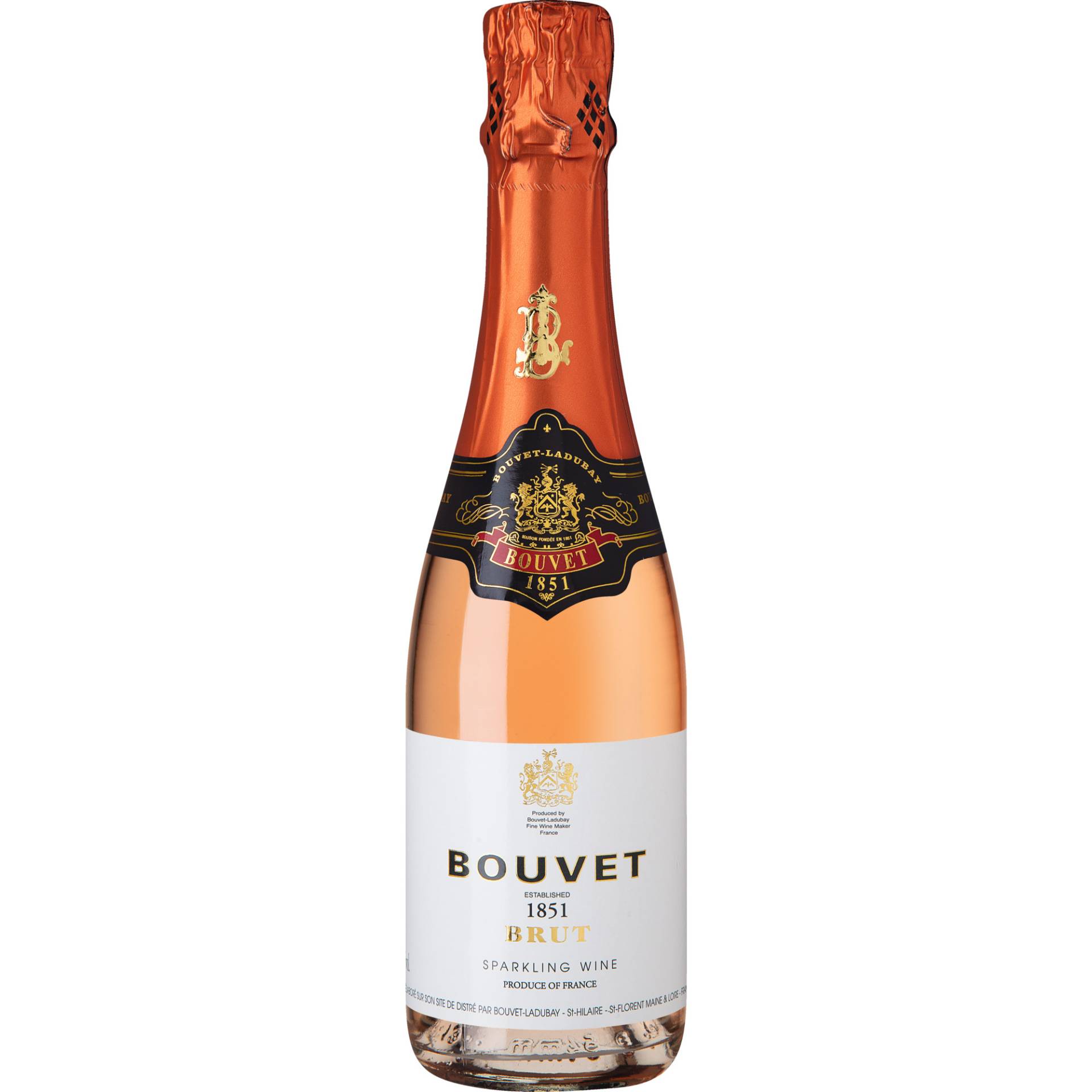 Bouvet 1851 Rosé, Brut, Méthode Traditionelle, 0,375 L, Loire, Schaumwein von Elaboré à Distré par Bouvet Ladubay SA - St Hilaire St Florent France