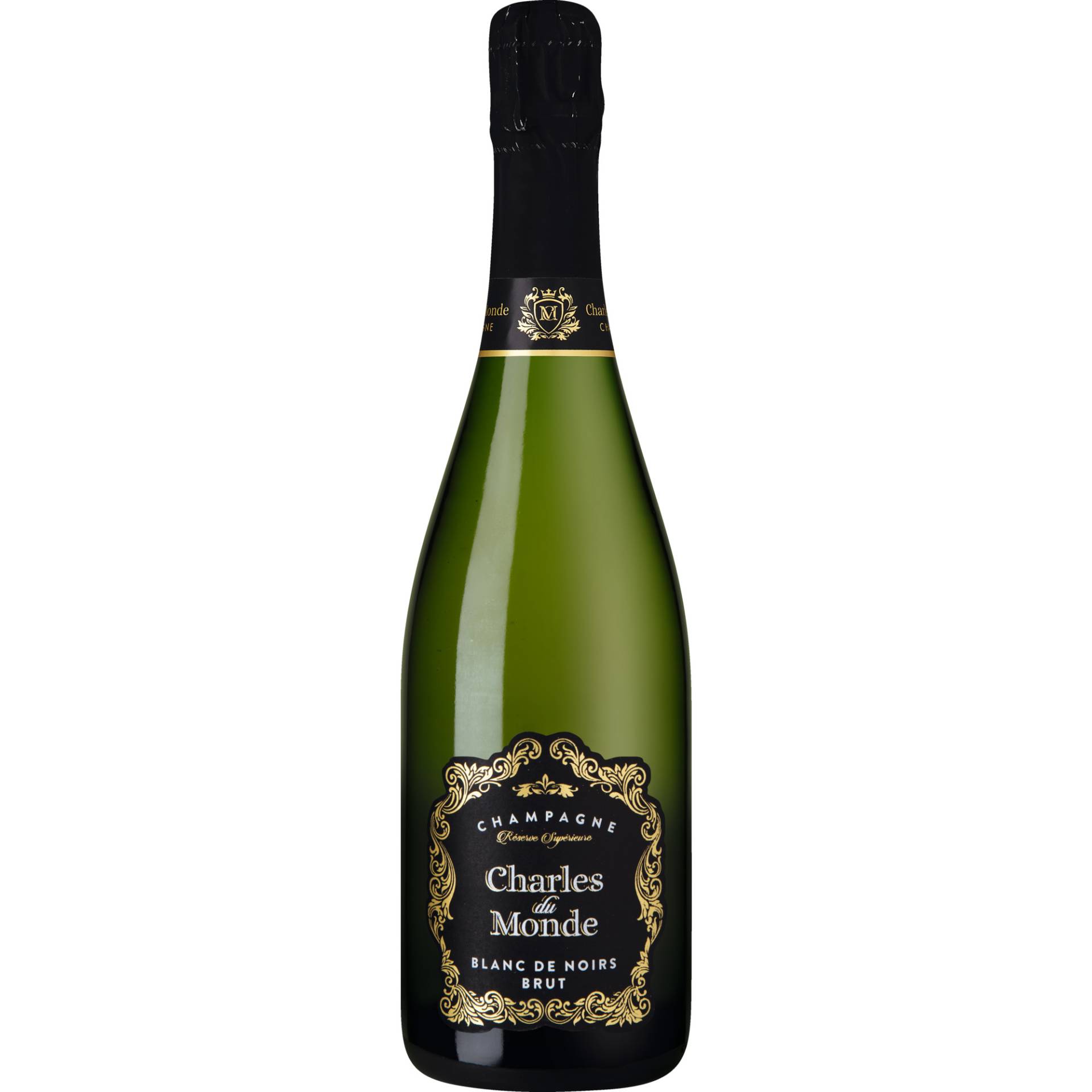 Champagne Charles du Monde Réserve Supérieure, Brut, Blanc de Noirs, Champagne AC, Champagne, Schaumwein von Elaboré par Champagne MDL, 10110 Buxeuil, France