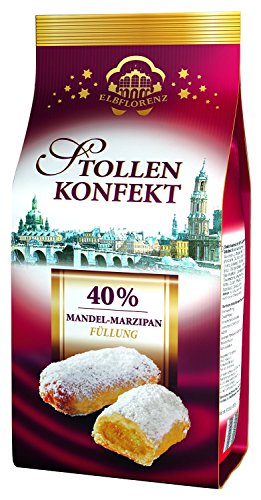 Elbflorenz Stollenkonfekt mit 40% Mandel-Marzipan-Füllung lose im Beutel verpackt Sortenrein, 350 g von Elbflorenz