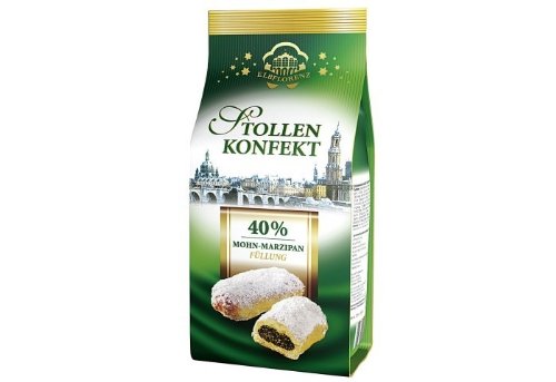 Elbflorenz Stollenkonfekt mit 40% Mohn-Marzipan Füllung lose im Beutel verpackt, sortenrein, 350 g von Elbflorenz