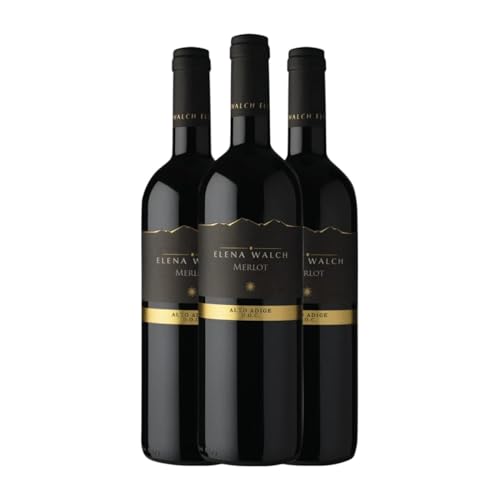 Elena Walch Merlot Alto Adige 75 cl Rotwein (Karton mit 3 Flaschen von 75 cl) von Elena Walch