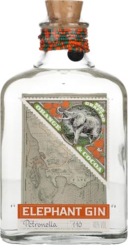 Elephant Orange Cocoa Gin mit Fruchtnote der Bio-Orange und Aroma der Kakaobohne - Preisgekrönter Premium Gin aus Deutschland - 40% vol., 500ml von Elephant Gin