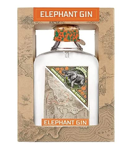 Elephant Orange Cocoa Gin mit Geschenkbox, 40% Vol, 500ml, Geschenk für Gin-Liebhaber, Fruchtig-frischer Gin, Perfekt für Gin & Tonic von Elephant Gin