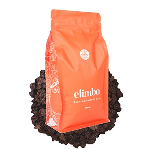 Elimba Bio Barista Kakaogranulat Classic 400G, 100% vegan - Premium Criollo Rohkakao Trinkschokolade mit min. 50% Kakaoanteil, cacao von Elimba