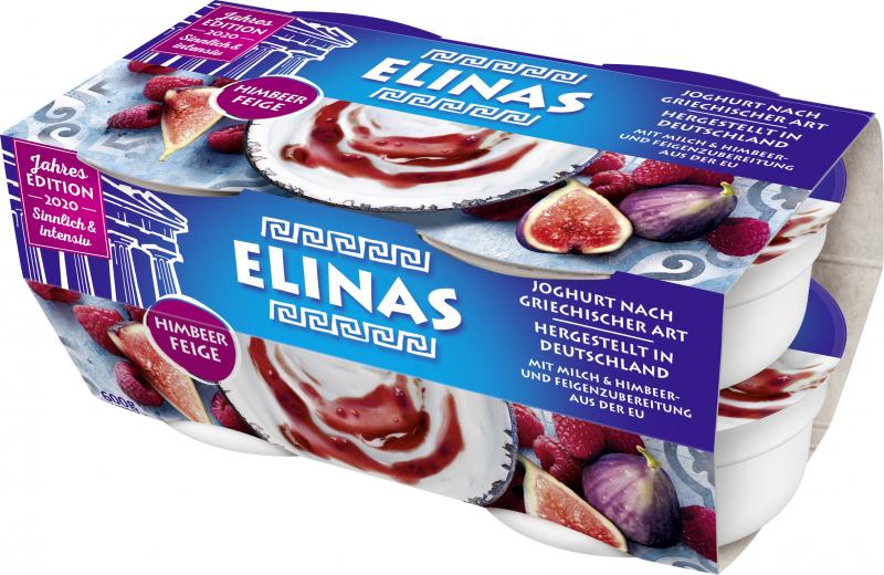 Elinas Joghurt nach griechischer Art Himbeer-Feige von Elinas