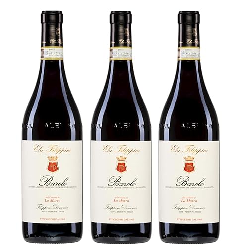 3x 0,75l - 2020er - Elio Filippino - La Morra - Barolo D.O.C.G. - Piemonte - Italien - Rotwein halbtrocken von Elio Filippino