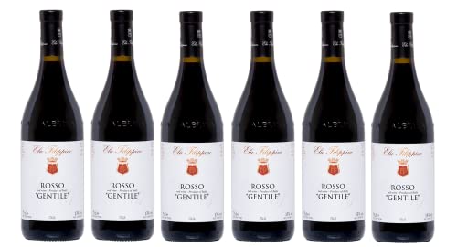 6x 0,75l - 2022er - Elio Filippino - Rosso Gentile - Piemonte D.O.P. - Abruzzen - Italien - Rotwein halbtrocken von Elio Filippino