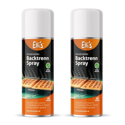 Backtrennspray | Pflanzliches Antihaft-Backspray zum Lösen von Teig & Gebäck | Vegan, ohne Palmöl | Ideal für Backformen, Pfannen & mehr | 200 ml (2 Dosen) von Elli´s