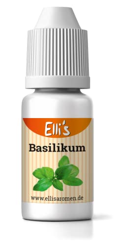 Ellis Aromen Basilikum NATURIDENTISCHES Lebensmittelaroma | Für Speisen & Getränke | 10 ml von Elli´s