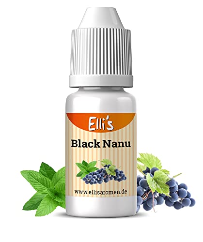 Ellis Aromen Black Nanu NATURIDENTISCHES Lebensmittelaroma | Für Speisen & Getränke | 10 ml von Elli´s