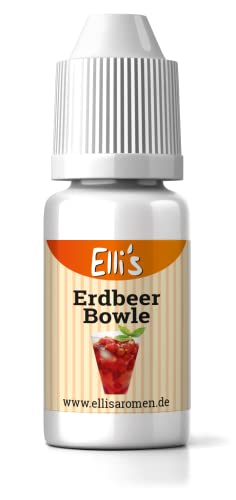 Ellis Aromen Erdbeer Bowle NATURIDENTISCHES Lebensmittelaroma | Für Speisen & Getränke | 10 ml von Elli´s