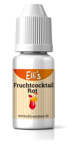 Ellis Aromen Fruchtcocktail Rot NATURIDENTISCHES Lebensmittelaroma | Für Speisen & Getränke | 10 ml von Elli´s