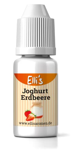 Ellis Aromen Joghurt Erdbeere NATURIDENTISCHES Lebensmittelaroma | Für Speisen & Getränke | 10 ml von Elli´s