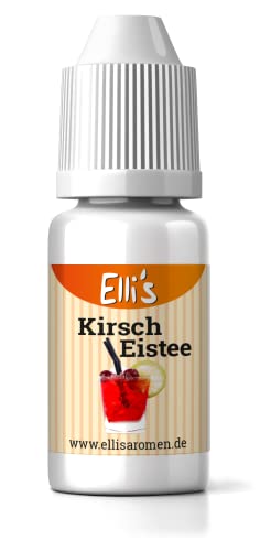 Ellis Aromen Kirsch Eistee NATURIDENTISCHES Lebensmittelaroma | Für Speisen & Getränke | 10 ml von Elli´s