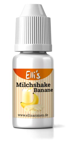 Ellis Aromen Milchshake Banane NATURIDENTISCHES Lebensmittelaroma | Für Speisen & Getränke | 10 ml von Elli´s