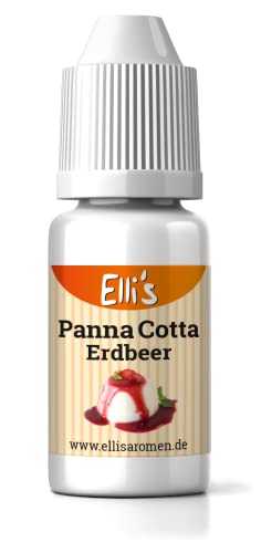 Ellis Aromen Panna Cotta Erdbeer NATURIDENTISCHES Lebensmittelaroma | Für Speisen & Getränke | 10 ml von Elli´s