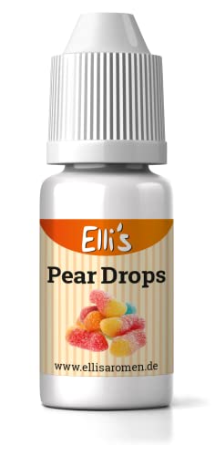 Ellis Aromen Pear Drops NATURIDENTISCHES Lebensmittelaroma | Für Speisen & Getränke | 10 ml von Elli´s