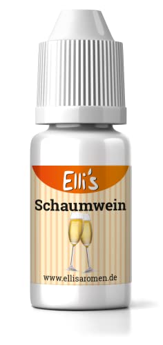 Ellis Aromen Schaumwein NATURIDENTISCHES Lebensmittelaroma | Für Speisen & Getränke | 10 ml von Elli´s