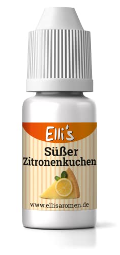 Ellis Aromen Süßer Zitronenkuchen NATURIDENTISCHES Lebensmittelaroma | Für Speisen & Getränke | 10 ml von Elli´s