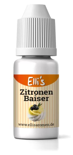 Ellis Aromen Zitronen Baiser NATURIDENTISCHES Lebensmittelaroma | Für Speisen & Getränke | 10 ml von Elli´s