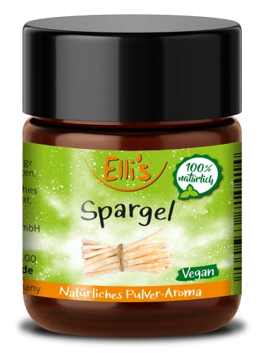 Ellis Aromen Spargel NATÜRLICHES PULVER Lebensmittelaroma | Aromakonzentrat aus 100 % Veganen und Natürlichen Ursprung | für Lebensmittel und Getränke, wie zum Backen und Kochen | 10 g von Elli´s