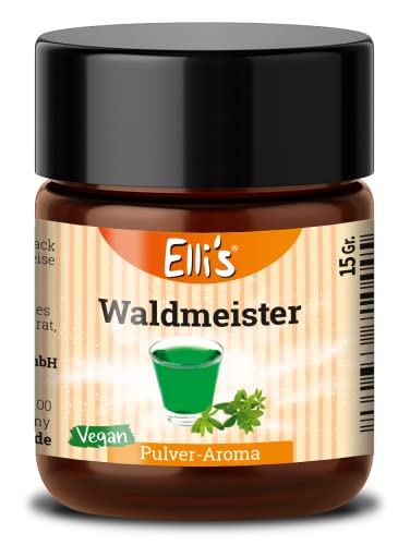 Ellis Aromen Waldmeister PULVER Lebensmittelaroma | Vegan und kalorienarm | für Lebensmittel und Getränke, wie zum Backen und Kochen | 10 g von Elli´s