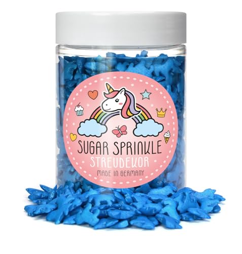 Sugar Sprinkles Tortendeko Streudekor - Blaue Einhorn von Elli´s