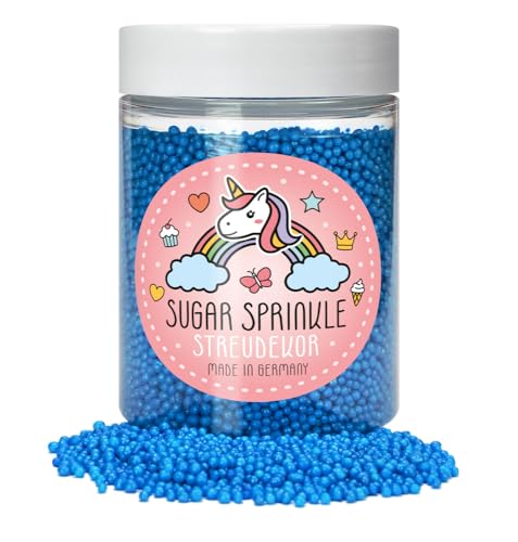 Sugar Sprinkles Tortendeko Streudekor - Blaue Nano Perlen von Elli´s