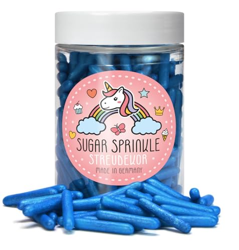 Sugar Sprinkles Tortendeko Streudekor - Blaue Rods von Elli´s