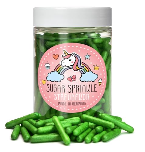 Sugar Sprinkles Tortendeko Streudekor - Grüne Rods von Elli´s