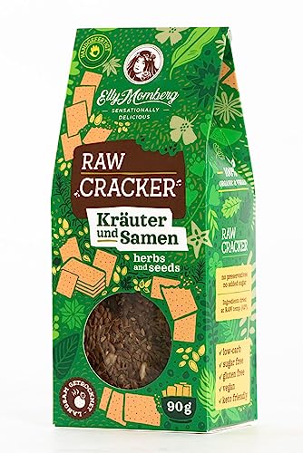 Elly Momberg - Bio-Keto – Raw Cracker – Kräuter & Samen – Low-Carb* glutenfrei und vegan 1er Pack 90 g von Elly Momberg