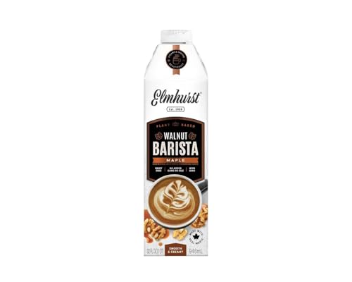 Elmhurst 1925 Maple Walnut Barista Edition – Veganer Walnussdrink mit Ahornsirup – Perfekt für Kaffee, Lattes und Smoothies – Cremig, vielseitig und natürlich – 946 ml von Elmhurst