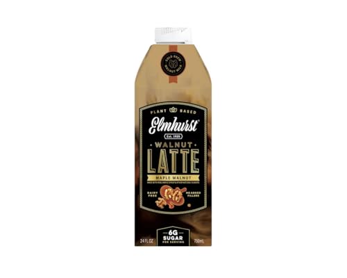 Elmhurst 1925 Maple Walnut Latte – Veganer Walnuss-Latte mit Ahornsirup und Cold Brew Kaffee – Cremig, nussig und vielseitig – 750 ml von Elmhurst