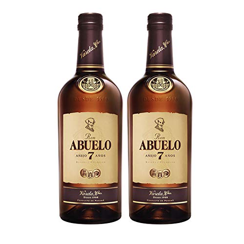 Rum Abuelo Gealterter 7 Jahre 70 cl - Hergestellt in Panama - Varela Hermanos S.A. (2 Flaschen) von Elsantiamen