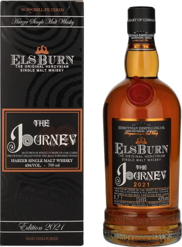 Elsburn The JOURNEY Harzer Single Malt Whisky 2021 43% Vol. 0,7l in Geschenkbox von Elsburn