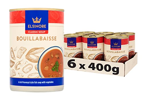 Elsinore Bouillabaisse Suppe mit Fisch, Muscheln und Garnelen, 400 g, 6 Stück von Elsinore