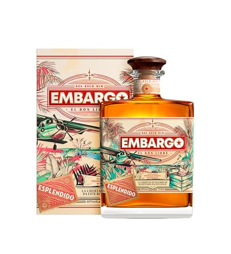 EMBARGO - Rum Esplendido - Goldmedaille 2023 Rum & Cachaça Masters - Große Goldmedaille 2017 Concours Mondial de Bruxelles - 40 % Alkohol - Herkunft: Trinidad & Tobago, Guatemala, Martinique - 70 cl von Embargo