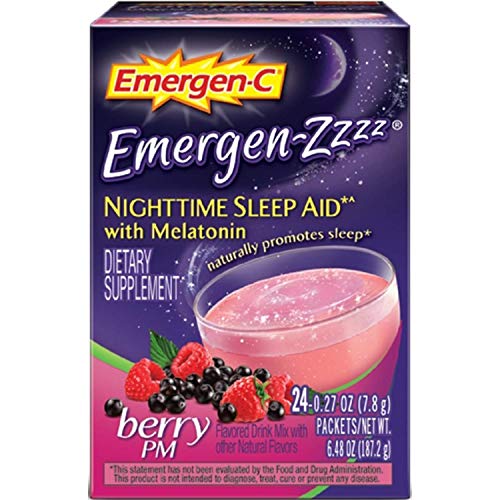 Emergen Zzzz Berry PM Nachtschlafhilfe, 7,7 g, 24 Stück pro Packung. von Emergen-C