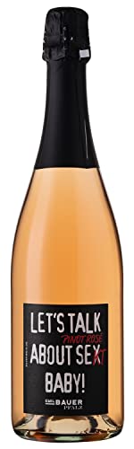 Emil Bauer Pinot Noir Rosé Sekt "Let's talk about Pinot Rosé Se(x)kt Baby!" Trockener Rosé Sekt aus der Pfalz (1 x 0.75l) von Emil Bauer