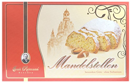 Original Dresdner Mandelstollen von Emil Reimann 1kg im Karton von Emil Reimann