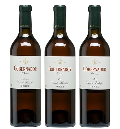 3x 0,75l - Emilio Hidalgo - Gobernador - Oloroso - Jerez D.O.P. - Andalusien - Spanien - Sherry trocken von Emilio Hidalgo