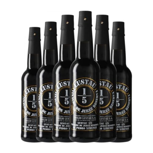 Essig Lustau 1/5 de Jerez Pedro Ximénez Reserve Halbe Flasche 37 cl (Karton mit 6 Halbe Flasche von 37 cl) von Emilio Lustau