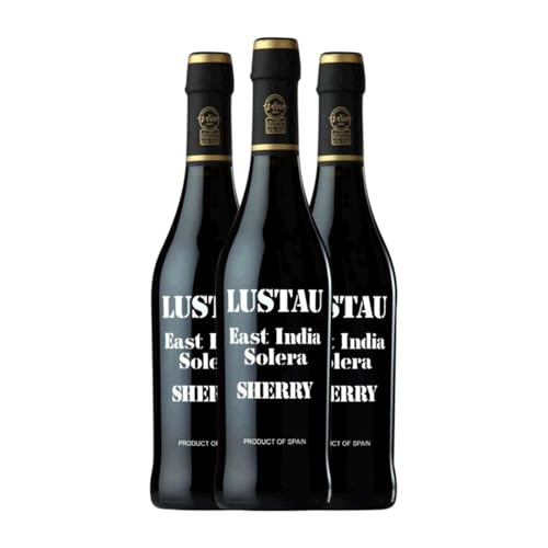 Lustau East India Solera Dark Sweet Edelsüß Jerez-Xérès-Sherry Medium Flasche 50 cl Verstärkter Wein (Karton mit 3 Medium Flasche von 50 cl) von Emilio Lustau