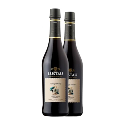 Lustau Vintage Sherry Limited Edition Palomino Fino Jerez-Xérès-Sherry Medium Flasche 50 cl Verstärkter Wein (Karton mit 2 Medium Flasche von 50 cl) von Emilio Lustau