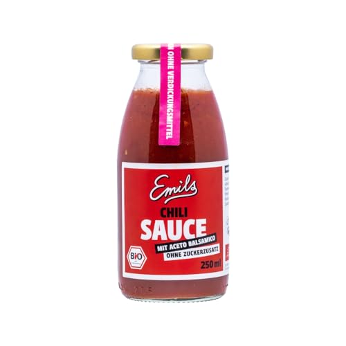 Chili Soße 250 ml, BIO, Ohne Zusatzstoffe, Ohne Zuckerzusatz, Vegan von Emils