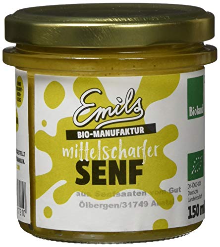 Emils Bio-Manufaktur mittelscharfer Senf, 150 ml von Emils