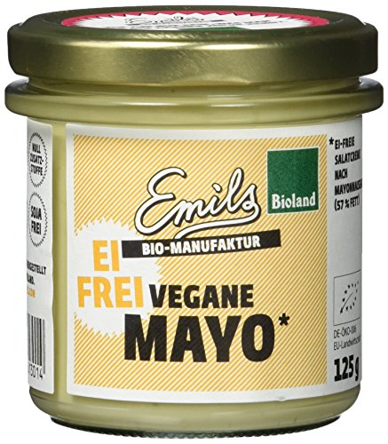 Emils Bio Vegane Mayo, glutenfrei und ohne Ei, 6er Pack (6 x 125 g) von Emils