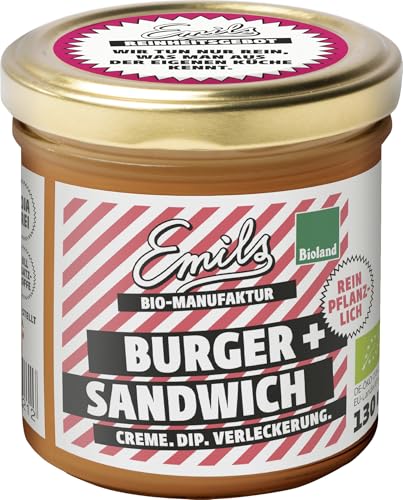 Emils Bioland Bio Manufaktur Burger- & Sandwichcreme, 6 x 130ml von Emils