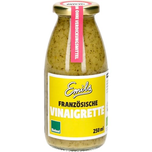 Emils Vegane Französische Vinaigrette 250 ml, BIO, Ohne Zusatzstoffe, Ohne Zuckerzusatz… (6) von Emils